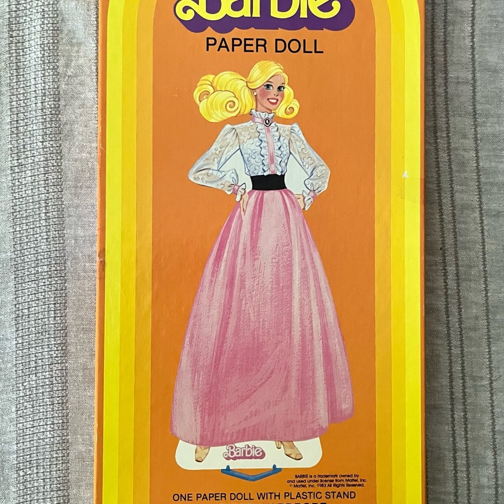Vintage 1983 Barbie Paper Doll